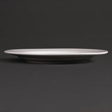 Olympia Linear Wide Rimmed Plates White 310mm (6 Pack)
