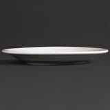 Olympia Linear Wide Rimmed Plates White 165mm (12 Pack)
