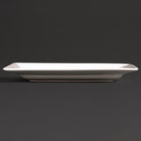 Olympia Lumina Wide Rim Rectangular Plates White 200x 130mm (6 pack)