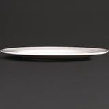 Olympia Lumina Wide Rim Round Plates White 270mm (4 pack)