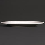 Olympia Lumina Wide Rim Round Plates White 200mm (6 pack)