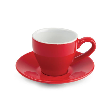 Olympia Cafe Espresso Cup Red - 100ml 3.38fl oz (12 Pack)