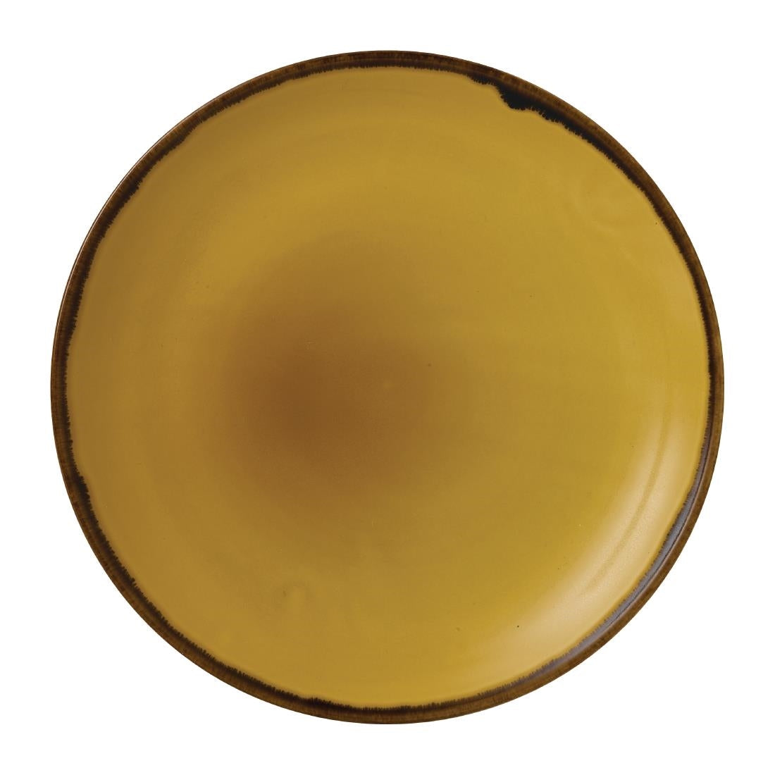 Dudson Harvest Coupe Plates Mustard 217mm (12 Pack)