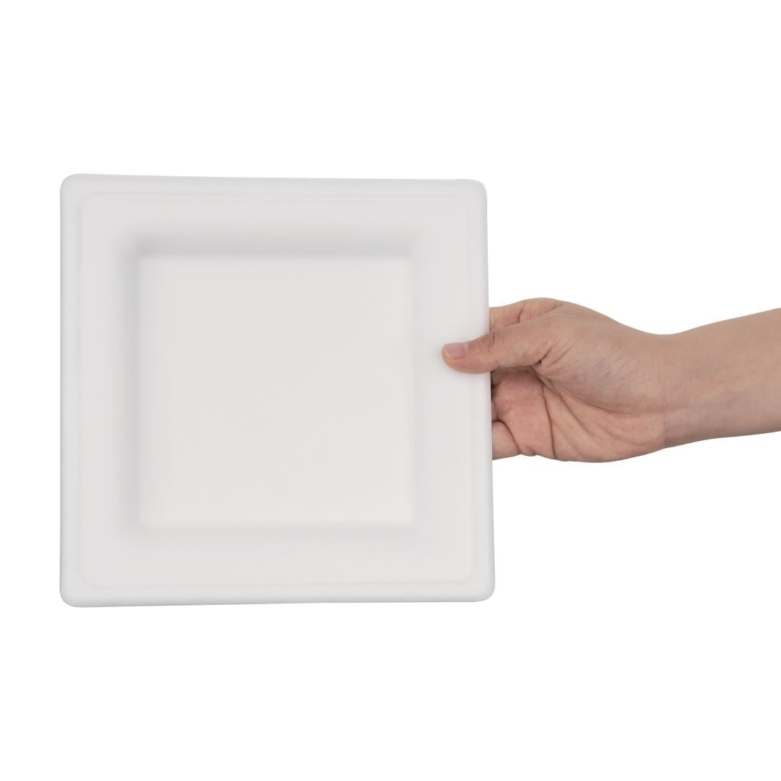 Fiesta Compostable Bagasse Square Plates 204mm (50 Pack)