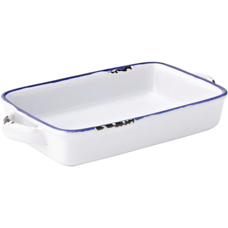 Utopia Avebury Blue Small Rectangular Dish 175mm (12 Pack)