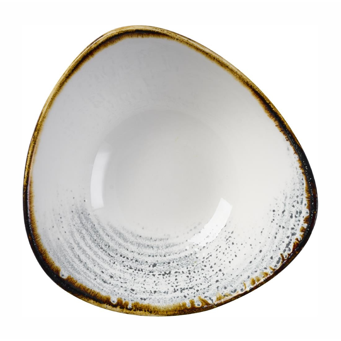 Churchill Homespun Accents Grey Triangle Bowls 185mm (12 Pack)