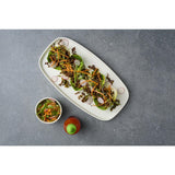 Churchill Chefs' Plates White Walled Oblong Plates 350mm (6 Pack)