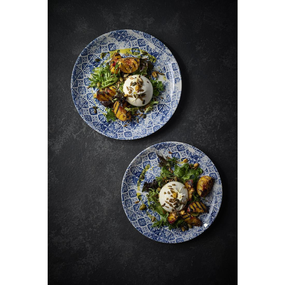 Dudson Makers Collection Porto Blue Coupe Plates 200mm (12 Pack)