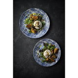 Dudson Makers Collection Porto Blue Coupe Plates 200mm (12 Pack)