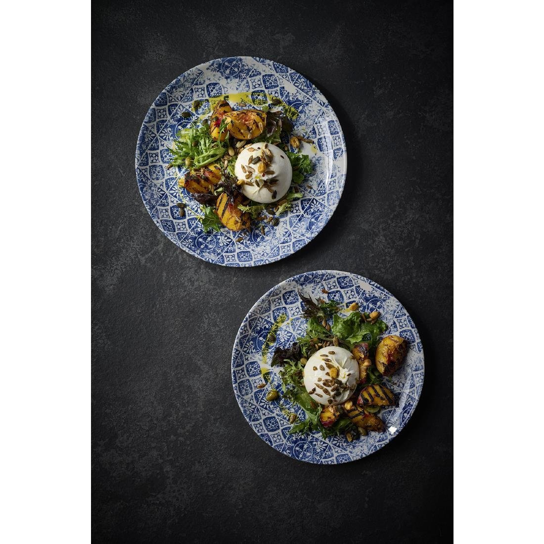 Dudson Makers Collection Porto Blue Coupe Plates 295mm (12 Pack)