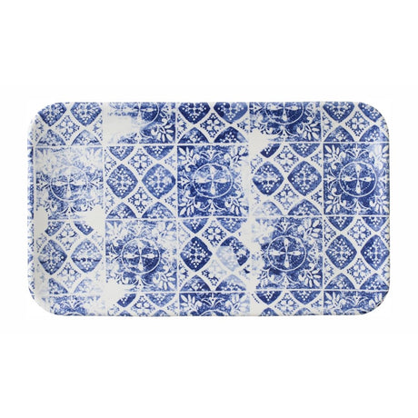 Dudson Makers Collection Organic Rectangular Platters Porto Blue 179mm (12 Pack)