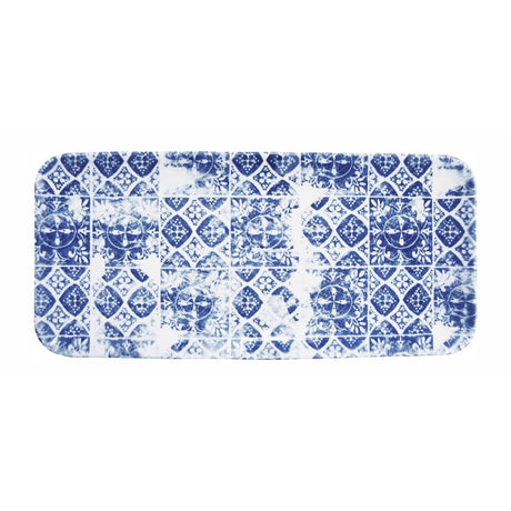Dudson Makers Collection Organic Rectangular Platters Porto Blue 215mm (6 Pack)