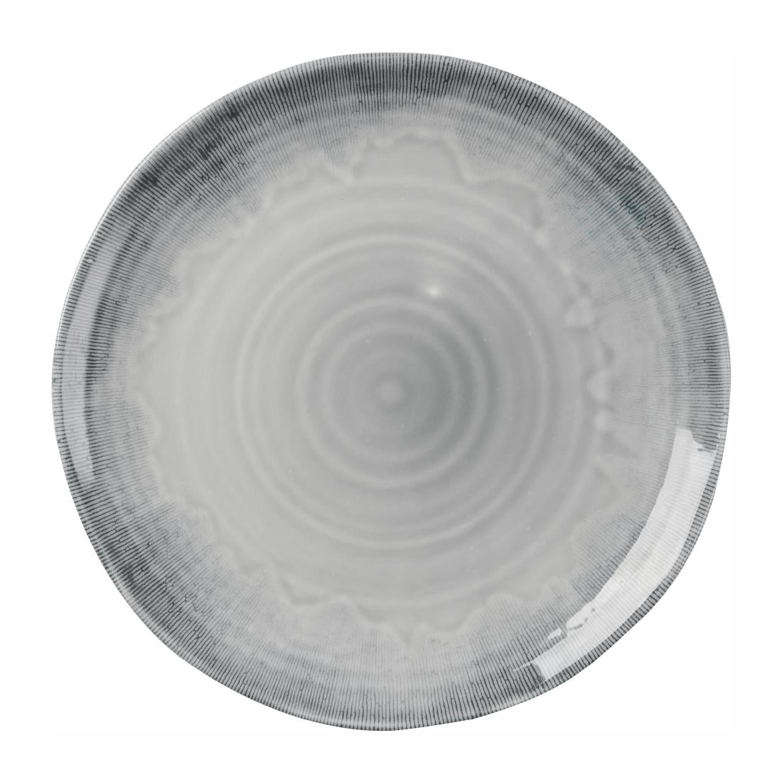 Dudson Harvest Flux Grey Organic Coupe Plates 275mm (12 Pack)