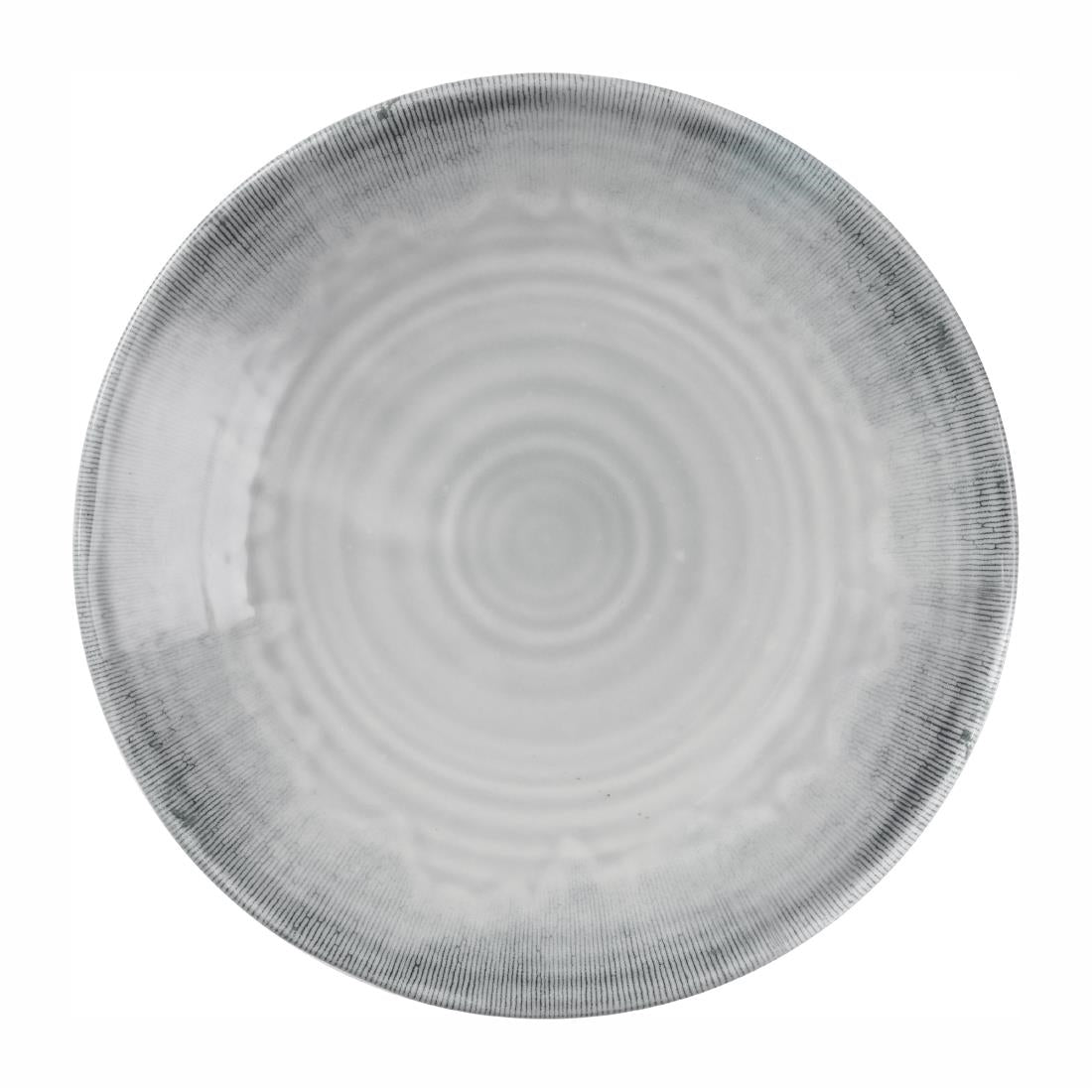 Dudson Harvest Flux Grey Organic Coupe Plates 164mm (12 Pack)