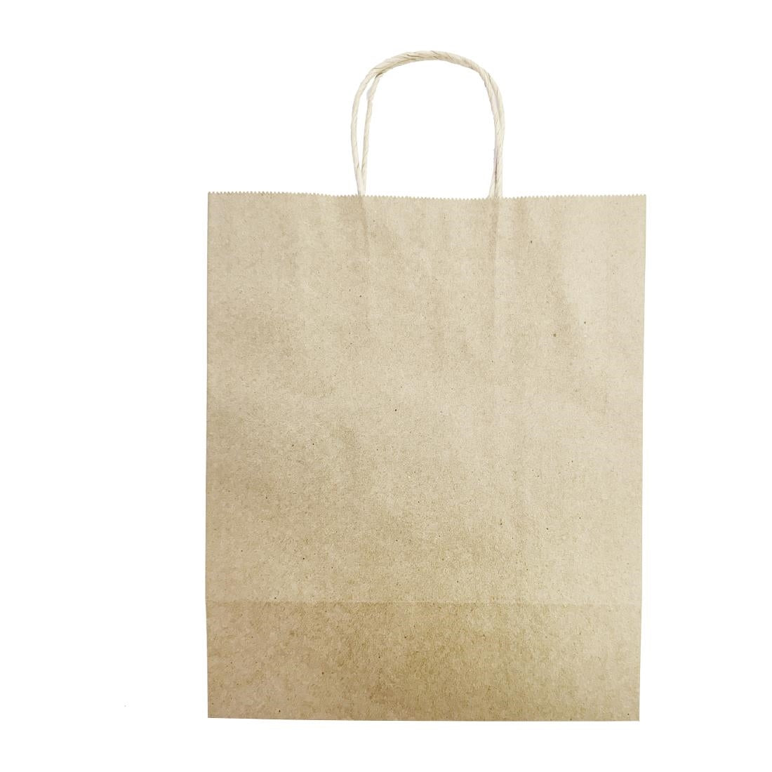 Fiesta Recyclable Twist Handle Brown Paper Bags Large (250 Pack)