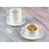 Elia Glacier Fine China Handled Soup Cups 220ml (6 Pack)