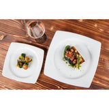 Elia Glacier Fine China Square Plates 310mm (4 Pack)