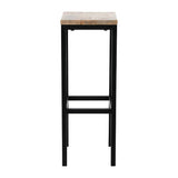 Bolero Jackson Mango Wood Console Bar Stools (3 Pack)