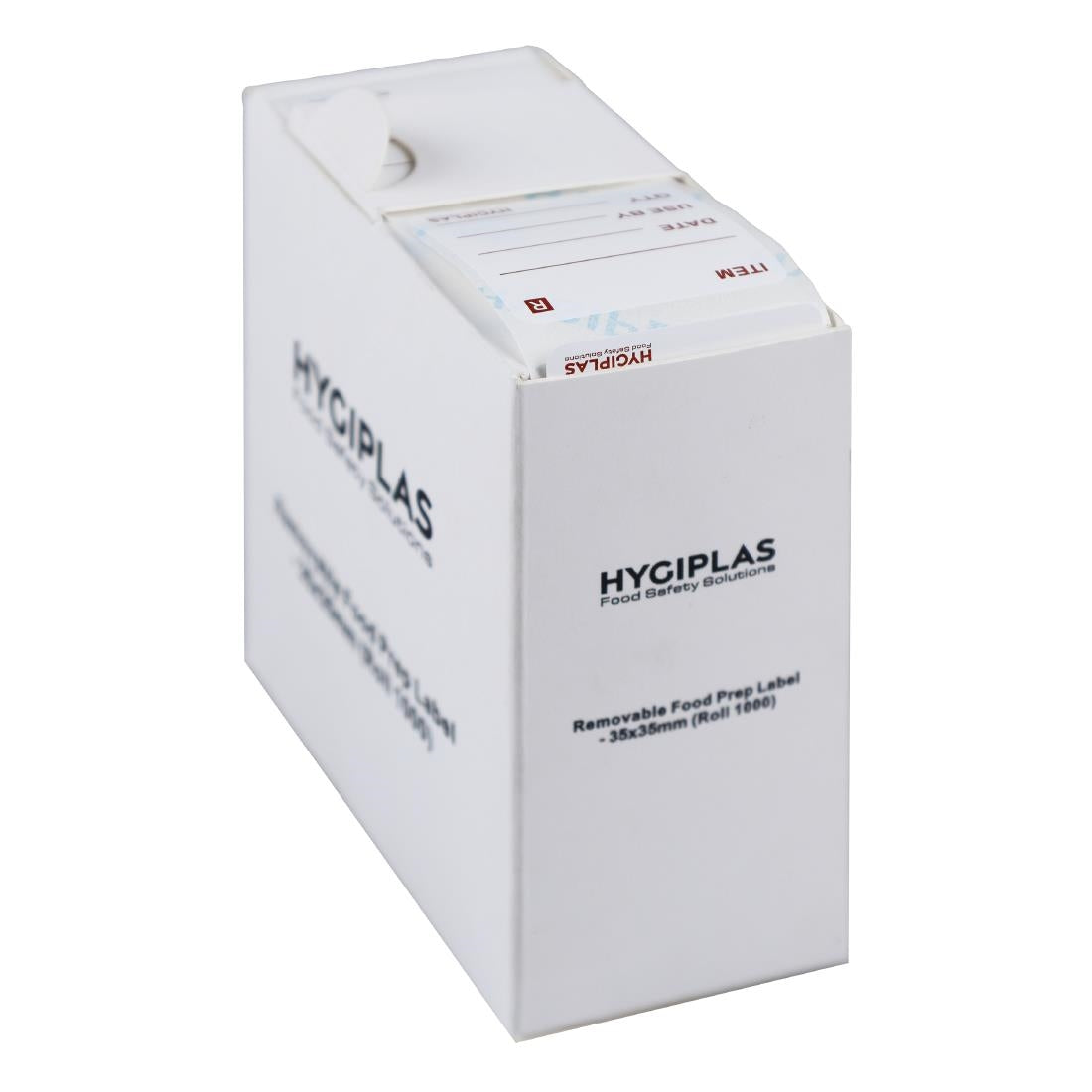 Hygiplas Removable Food Prep Labels 35x35mm (1000 Pack)