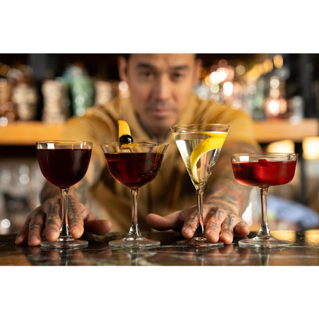 Onis Classic Bar Straight Sided Coupe Glasses 165ml (6 Pack)