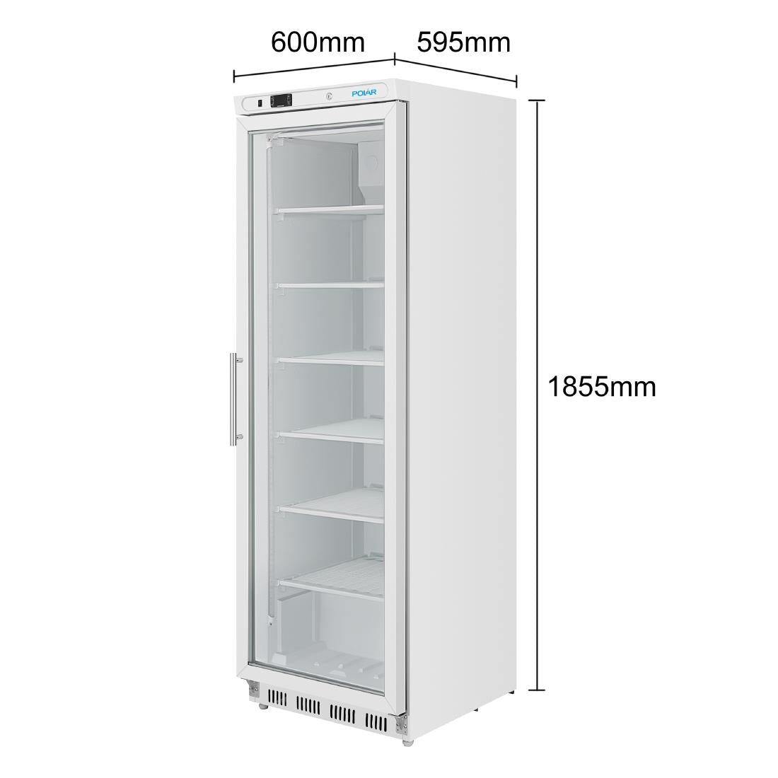 Polar C-Series Glass Door Display Freezer 365Ltr