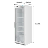 Polar C-Series Glass Door Display Freezer 365Ltr
