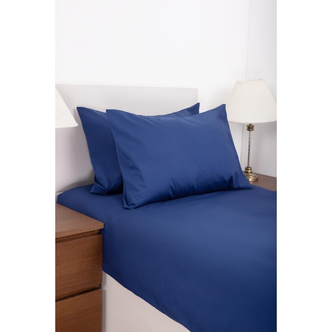 Mitre Essentials Temir Housewife Pillowcase Navy (2 Pack)
