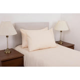 Mitre Essentials Temir Housewife Pillowcase Oatmeal (2 Pack)