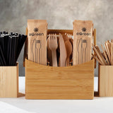 eGreen Individually Wrapped 3-in-1 Wooden Cutlery Set (250 Pack)