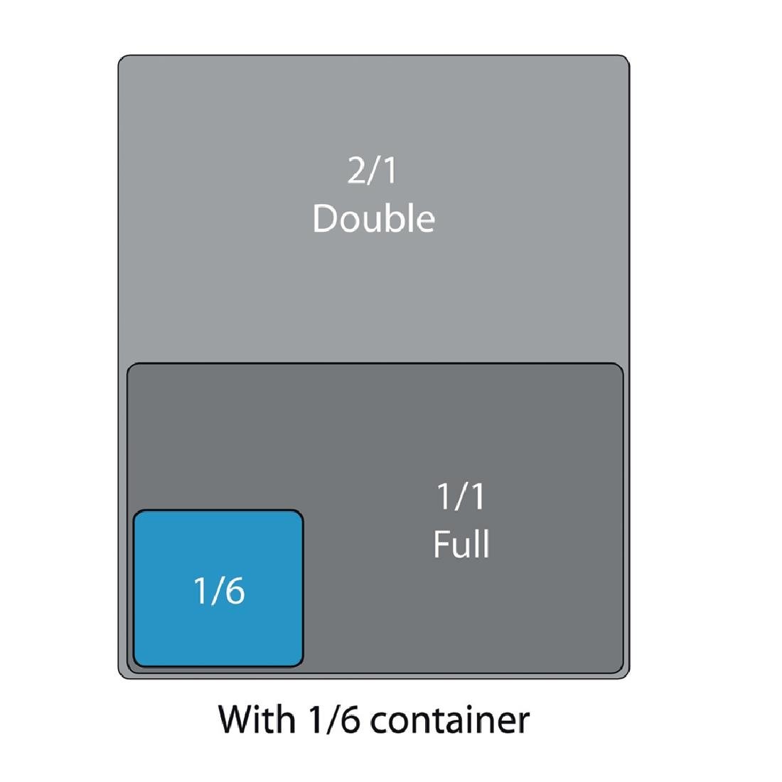 Cambro Polycarbonate 1/6 Gastronorm Tray 150mm