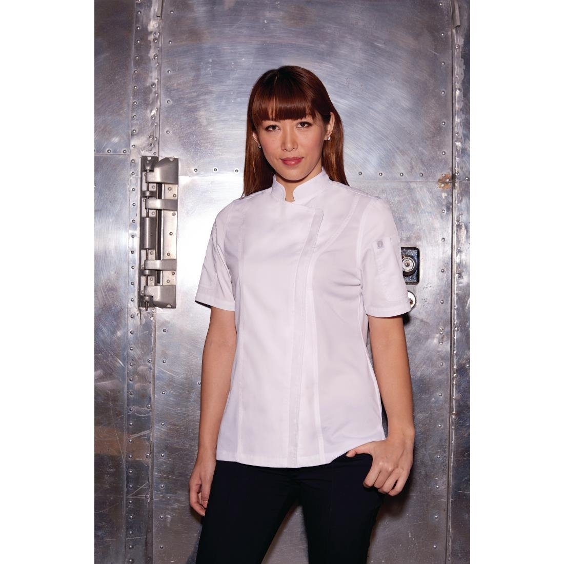 Chef Works Womens Springfield Zip Chef Jacket White 2XL