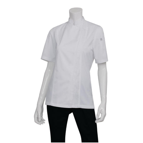 Chef Works Womens Springfield Zip Chef Jacket White L