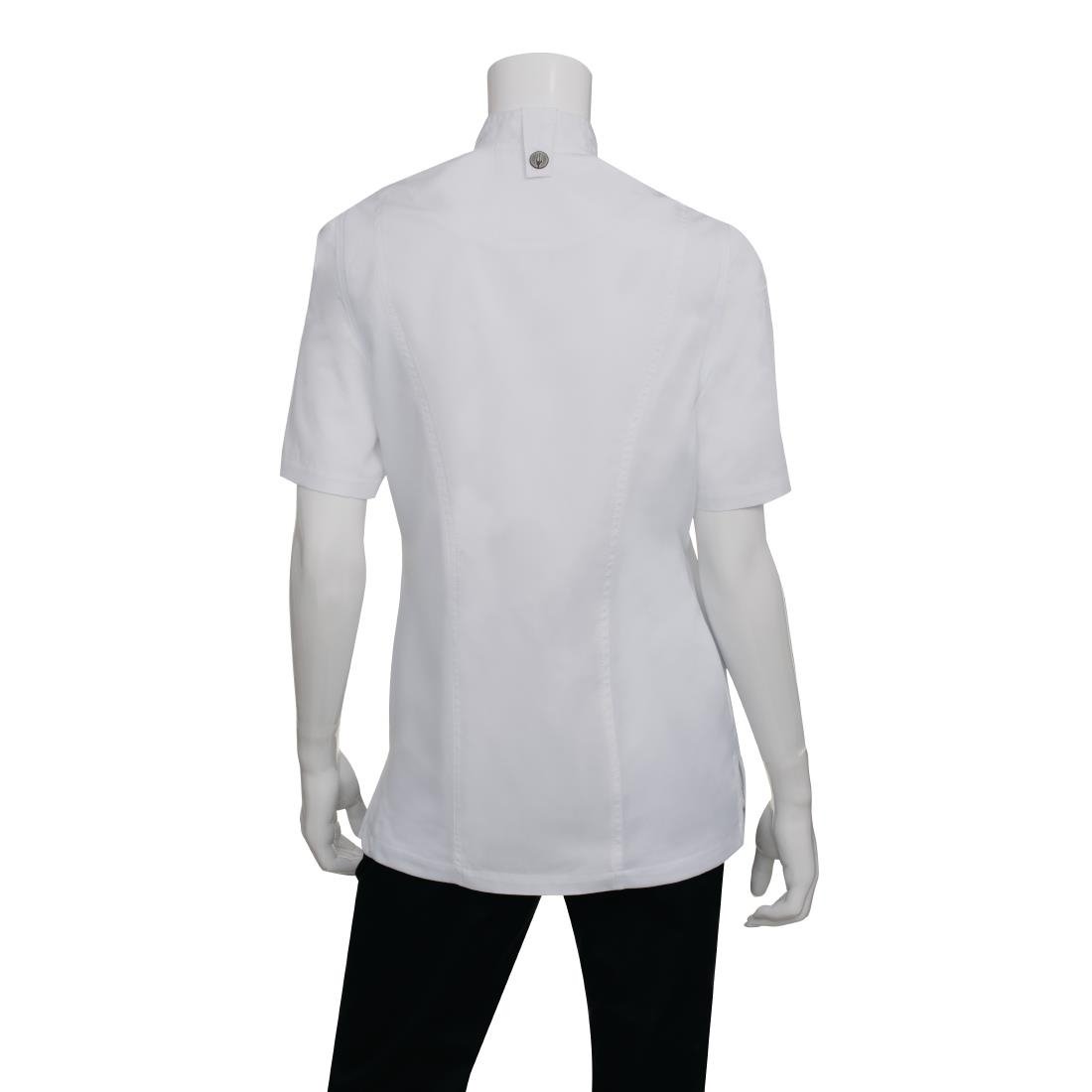 Chef Works Womens Springfield Zip Chefs Jacket White XS