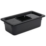 Vogue ABS Gastronorm Tray Black GN 1/3 100mm