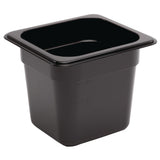 Vogue ABS Gastronorm Tray Black GN 1/6 150mm