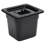 Vogue ABS Gastronorm Tray Black GN 1/6 150mm