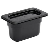 Vogue ABS Gastronorm Tray Black GN 1/9 100mm