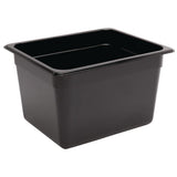 Vogue ABS Gastronorm Tray Black GN 1/2 200mm