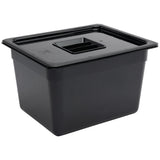 Vogue ABS Gastronorm Tray Black GN 1/2 200mm