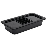Vogue ABS Gastronorm Tray Black GN 1/3 65mm