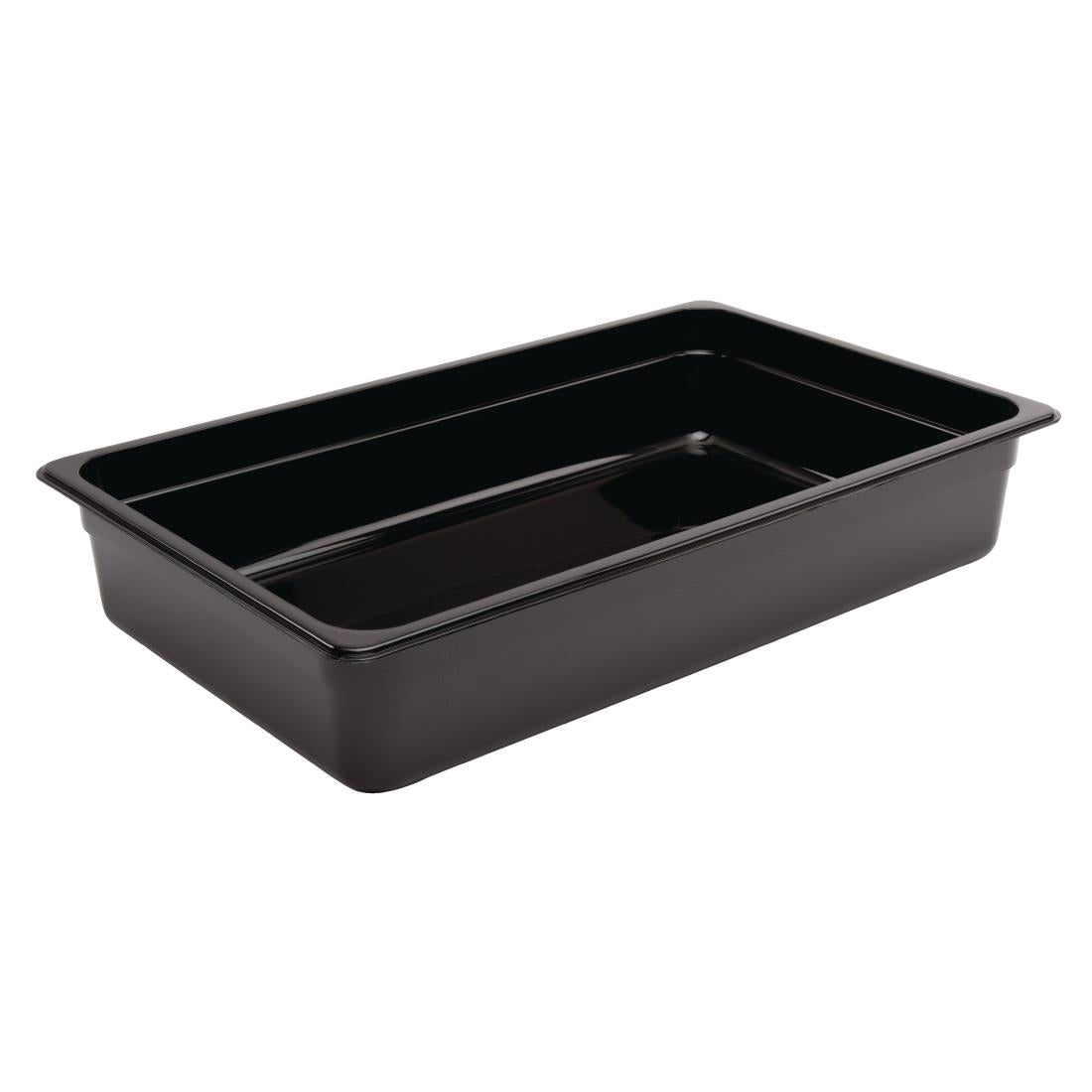 Vogue ABS Gastronorm Tray Black GN 1/1 100mm