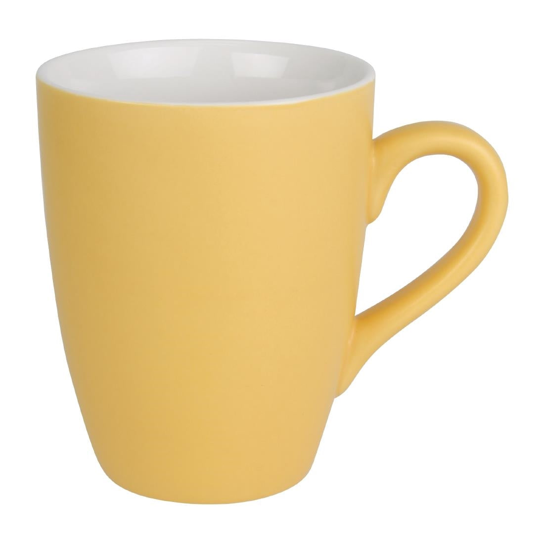 Olympia Pastel Mugs Yellow 340ml (6 Pack)