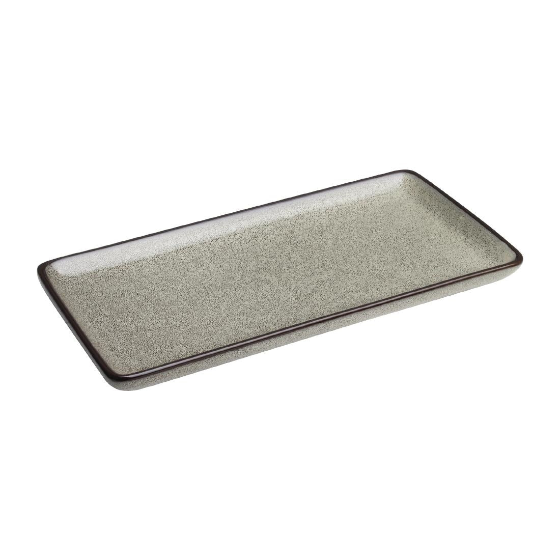 Olympia Mineral Rectangular Plates 228mm (6 Pack)