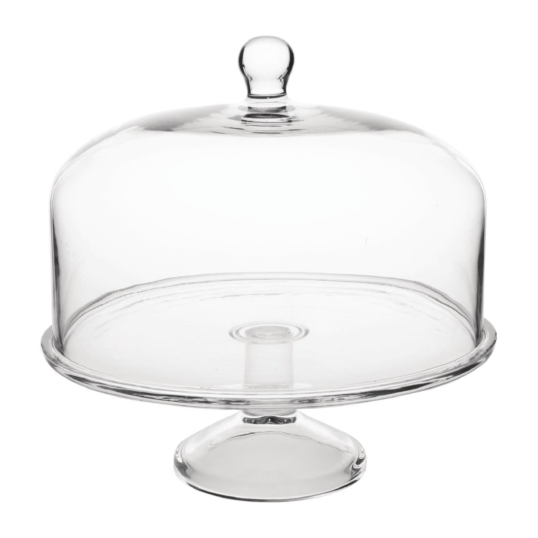 glass cake stand dome