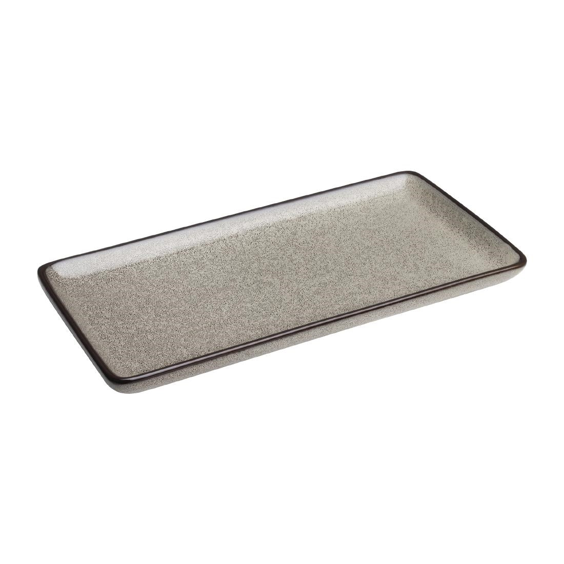 Olympia Mineral Rectangular Plates 335mm (4 Pack)