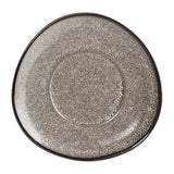 Olympia Mineral Triangular Cappuccino Saucer Grey Stone 150mm (6 pack)