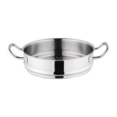 Vogue Stainless Steel & Aluminium Tri-Wall Steamer 24cm
