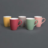 Olympia Pastel Mugs Yellow 340ml (6 Pack)
