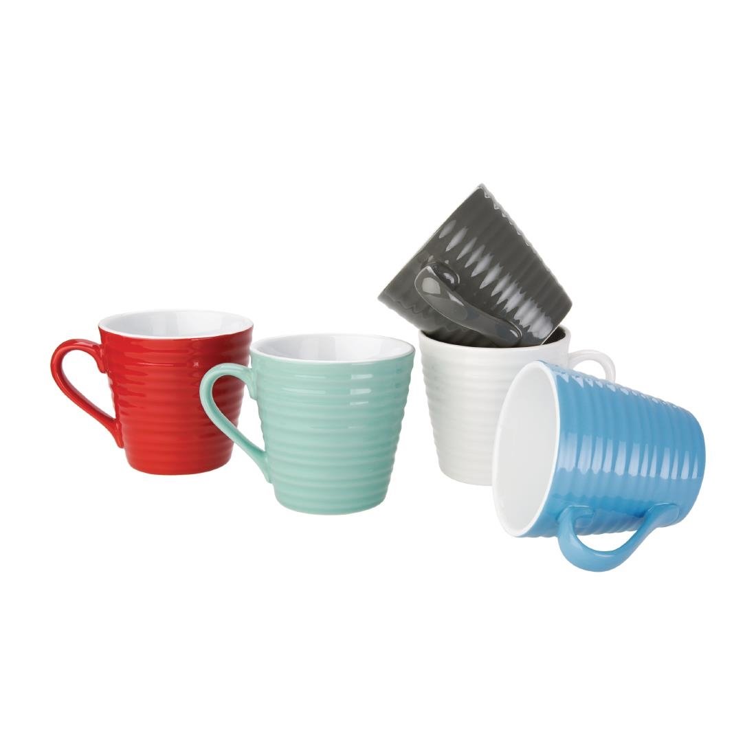 Olympia Cafe Aroma Mug Red - 340ml 11.5fl oz (Box 6)