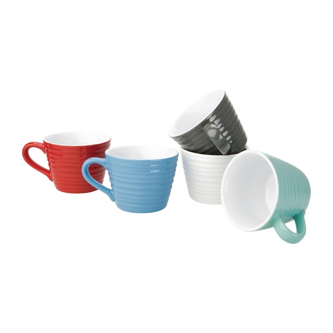 Olympia Cafe Aroma Mug Charcoal - 230ml 8fl oz (6 Pack)